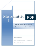 Ejercicios resueltos funciones varias variables