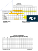 Carta Gantt 1M 1 S - 2014