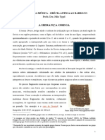 História da Música da Grécia Antiga ao Barroco