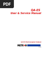 Metron QA-ES ESU Ananlyzer - User and Service Manual PDF