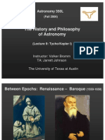 The History and Philosophy of Astronomy Lecture 9