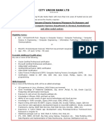 CSD Recruit Cityunionbank PDF