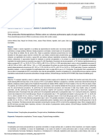 Jornal Brasileiro de Pneumologia - Três... Umes Pulmonares Após Cirurgia Cardíaca