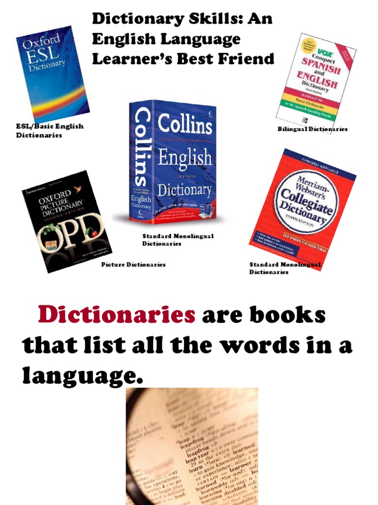Mastering Dictionary Skills for ESL Learners | PDF | Dictionary ...