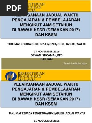 Taklimat Masa Jadual Jurucakap Pdf