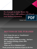 No of People in India Below The Poverty Line 300 Million 27.5% of Total Indian Population