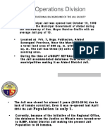 Operations Division: Brief Situational Background of The Jail Facility