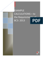 Example Calculation To BC3-2013