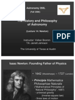 The History and Philosophy of Astronomy Lecture 14: Newton. Presentation