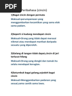 Peribahasa Mengandungi Kata Cincin