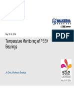 STLE2016 - Fluid Film Bearings IV - Session 4H - J. Zhou - Temperature Monitoring of PEEK Bearings