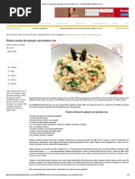 Risoto Cremoso de Aspargos Com Pimenta Rosa