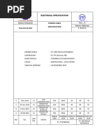 Power Cable Specification