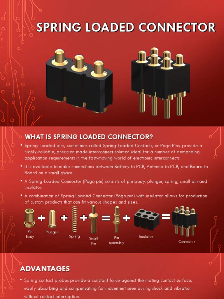 Spring Loaded Connector | Electrical Connector | Electrical Engineering