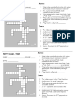 Terminology Test - Petty Cash