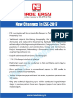 Changes ESE 2017