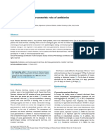 Therapy of Acute Gastroenteritis: Role of Antibiotics: Review