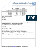 Lista Exercícios Custos I - A1 - Alunos