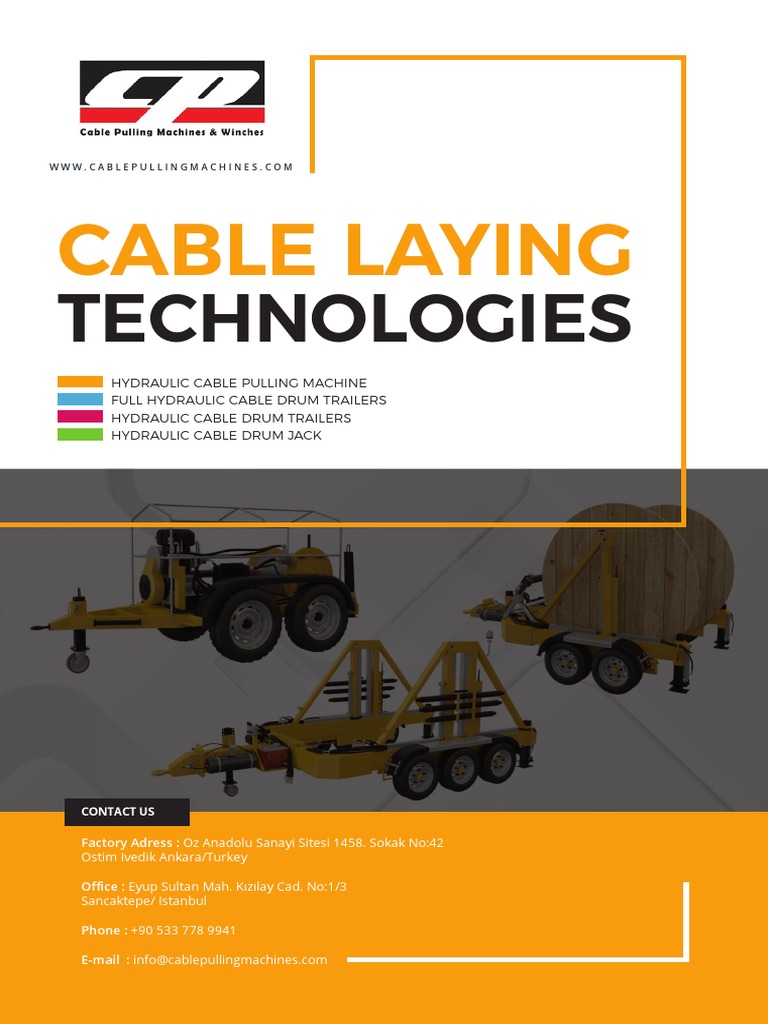 Hydraulic Cable Pulling Machines Overview | PDF | Engines | Machines