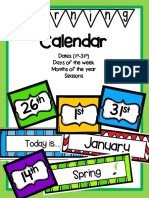 Free Morning Calendar