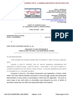 Lancaster County Court Case No. 08-CI-13373 Re PRAECIPE TO ADD DEFENDANTS JAMES ELMER MITCHELL and JOHN BRUCE JESSEN, CIA TORTURE PSYCHOLOGISTS August 18, 2017