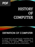 History OF Computer