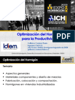 13 05 08 - EDI - SEM - 1 Guillermo Cavieres Optimización Del Hormigón para La Productividad IDIEM PDF