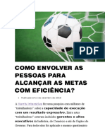 Como Envolver As Pessoas para Alcançar As Metas Com Eficiência