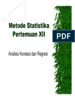 Analisis Korelasi Dan Regresi PDF