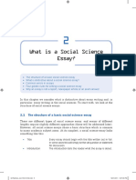 Social Science Essays: Structure, Evidence, and Theory