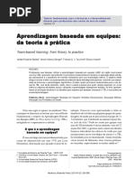 TBL Aprendizagem Baseada Em Equipes Da Teoria a Pratica
