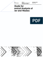 EPA 600-4!79!020 Methods for Chemical Analysis of Water and Wastes