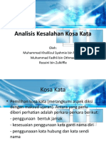 Analisis Kesalahan Kosa Kata