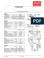 Energy-optimized 115V 60Hz R134a compressor data sheet