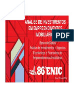 Analise de Investimentos em Empreendimento Imobiliários