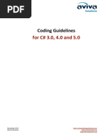 AvSol Coding Guidelines For CSharp 3.0-5.0 PDF