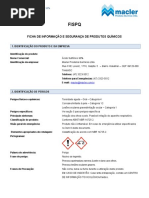 41 Acido Sulfonico 90 - Fispq 150220-02 Ghs PDF