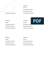 Script Format Quick Example Placecard