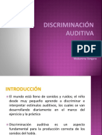 Discriminaci N Auditiva