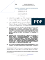 Codificación Acuerdo Ministerial No 0434 12