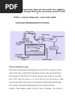 Steam Jet Refrigeration