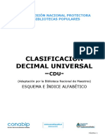 Clasificación Decimal Universal para bibliotecas populares