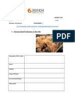 Food Production Systems - Worksheet