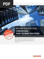 Radwin 2000 Portfolio: Carrier-Class Point-To-Point Solutions