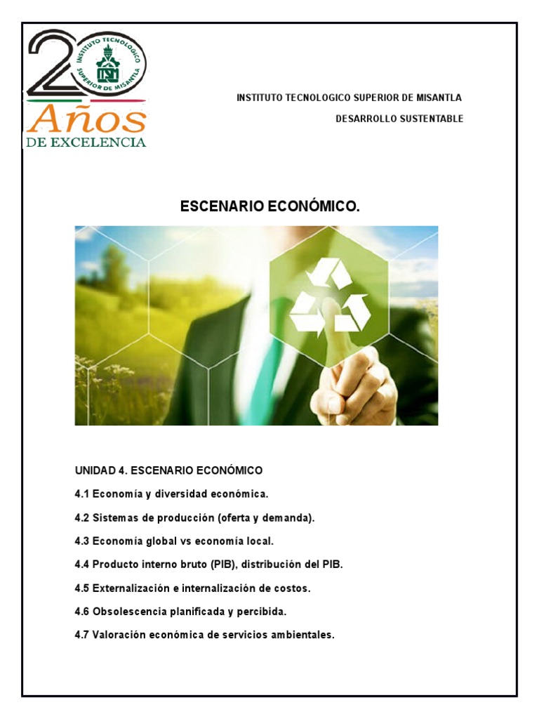 Desarrollo Sustentable Unidad 4 Producto Interno Bruto