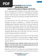 Lesson 14 - Pass Away, Go Against, And Put Down