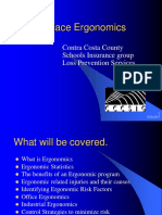 Workplace Ergonomics: Contra Costa County Schools Insurance Group Loss Prevention Services