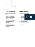 Comparison Between Buck and Flyback Converter