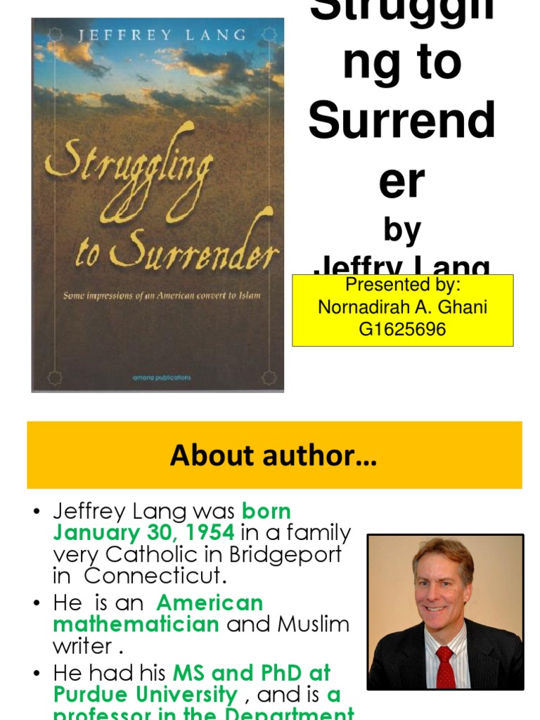 Jeffrey Lang's Journey to Islam | PDF | Quran | Islam