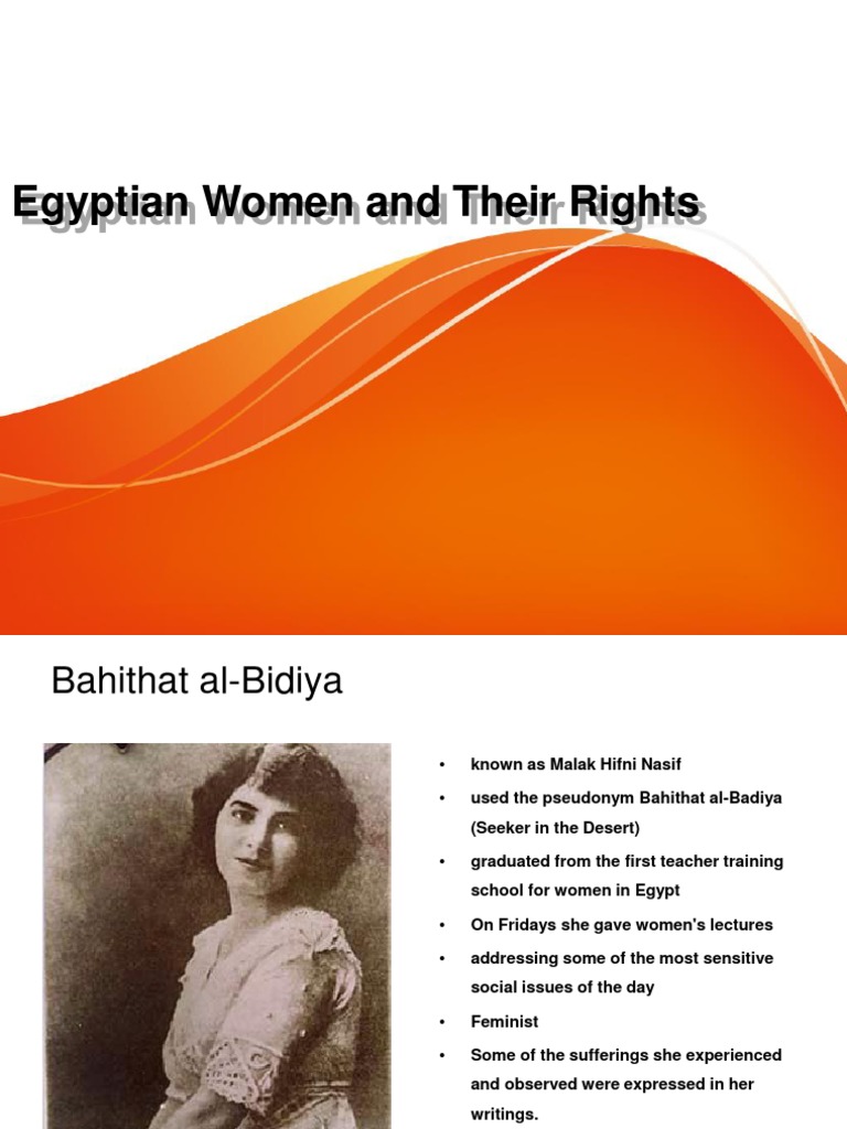 Egyptian Women's Rights Advocacy | PDF | Critical Theory | Gender Equality